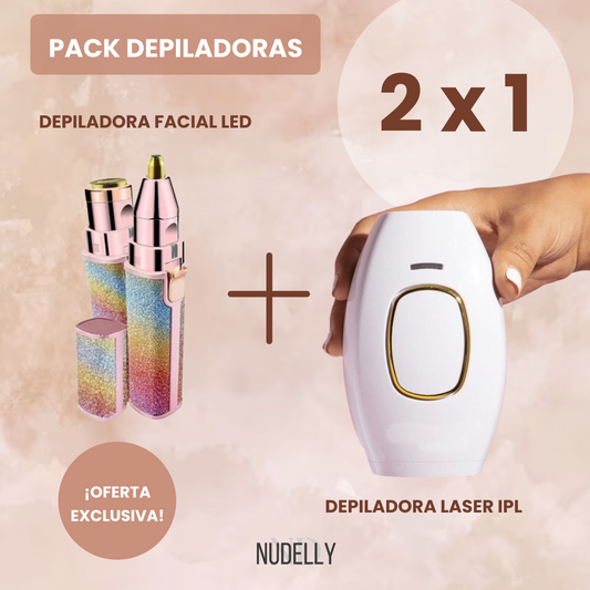 DEPILADORA LASER IPL DepiLight™ + DEPILADORA FACIAL LED